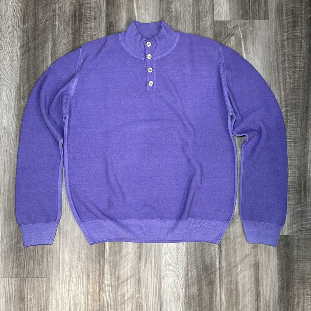 Robert Talbott Robert Talbott Merino Wool Henley … - image 2