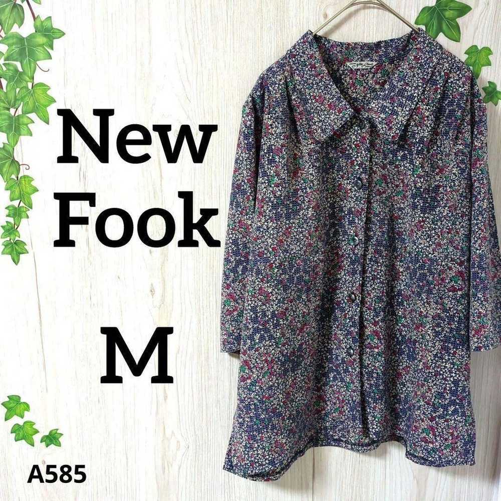 New Fook shirt M⭐blouse seven-quarter floral patt… - image 1