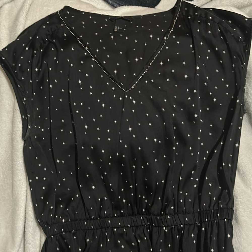 H&M Brand Stars/Galaxy Silky Dress (Like New) - image 2