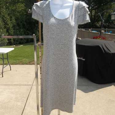 NWOT LOFT GRAY KNIT DRESS L