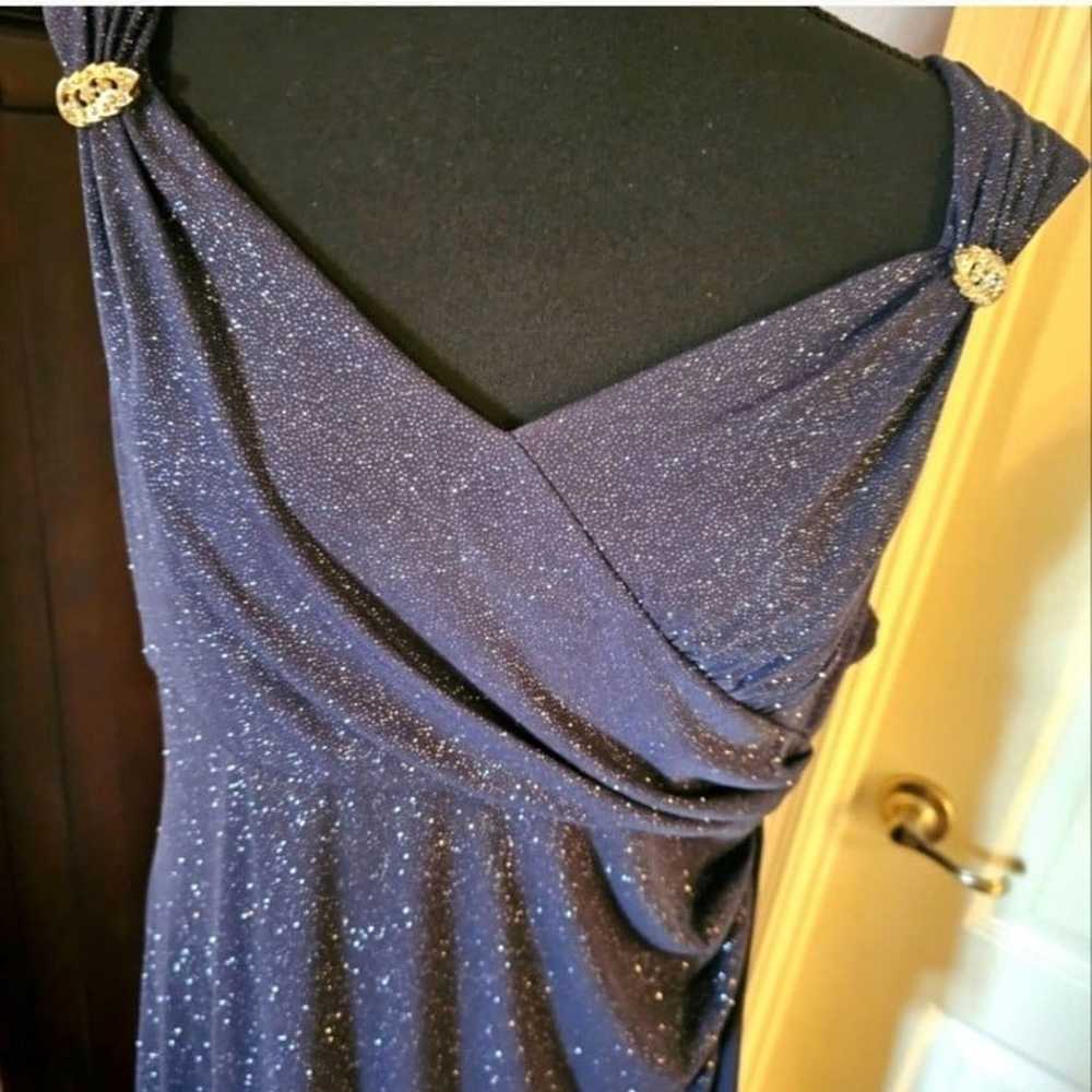 Sparkling Navy Blue gown dress - image 3