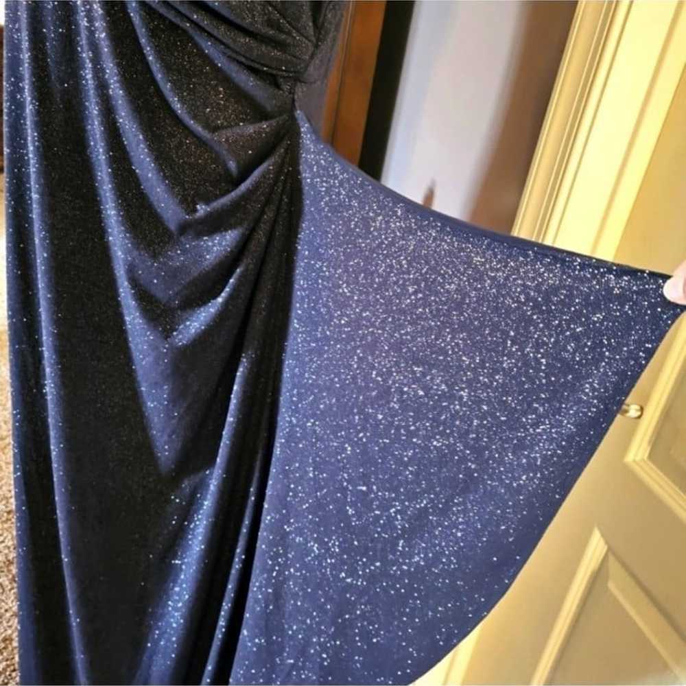 Sparkling Navy Blue gown dress - image 5