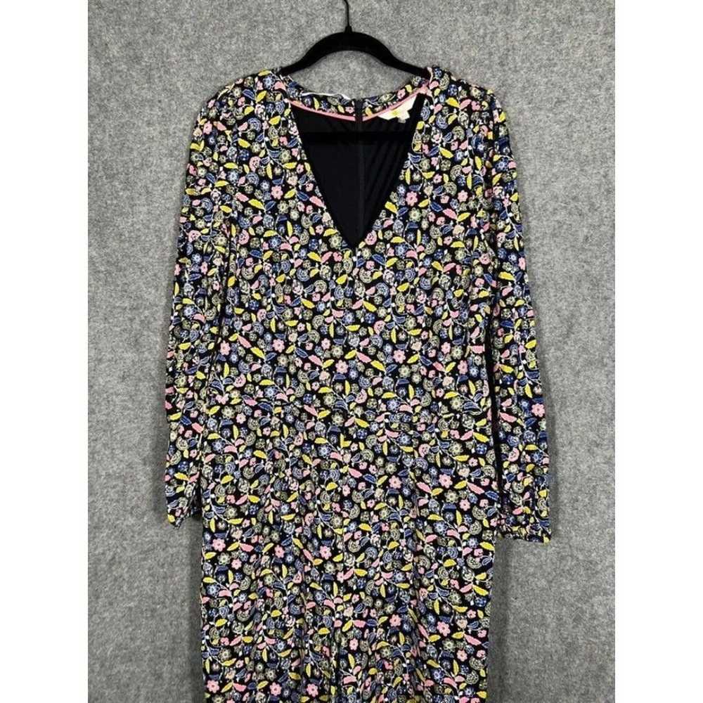 Boden Jumpsuit Women 14 Alexandra Ponte Floral Bl… - image 2