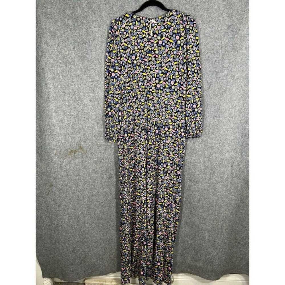 Boden Jumpsuit Women 14 Alexandra Ponte Floral Bl… - image 6