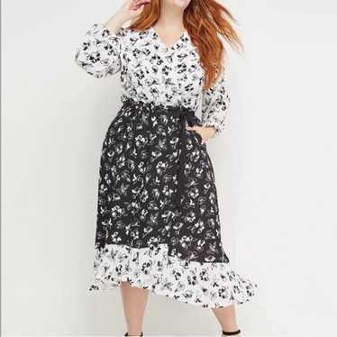 Lane Bryant x Beauticurve Plus Size 14 Black Whit… - image 1