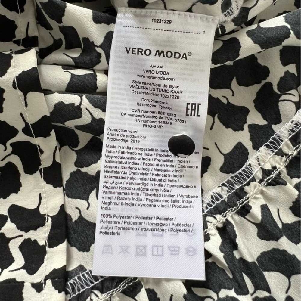 NWOT Vero Moda Black White Geometric Mini Dress L… - image 8