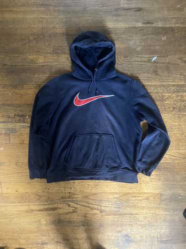 Nike Vintage Red Swoosh Black Nike Hoodie