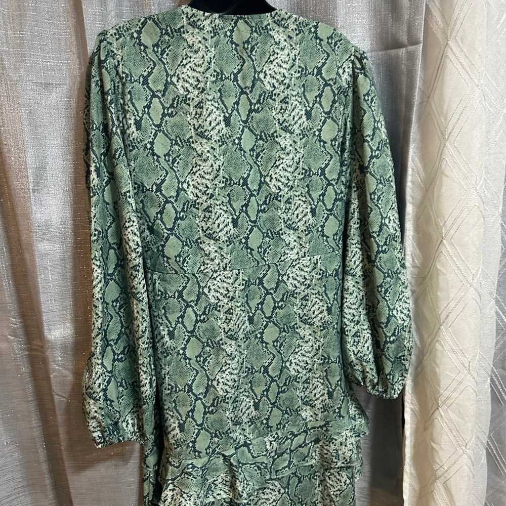 Dress mini animal print snake green - image 4