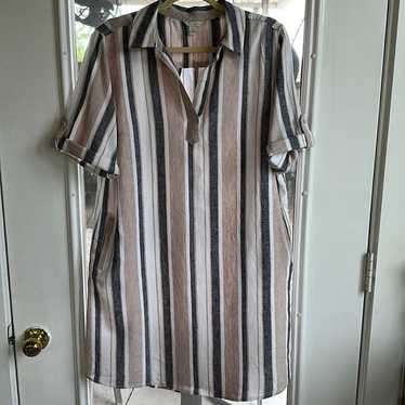 Est. 1946 Stripe V-Neck Dress