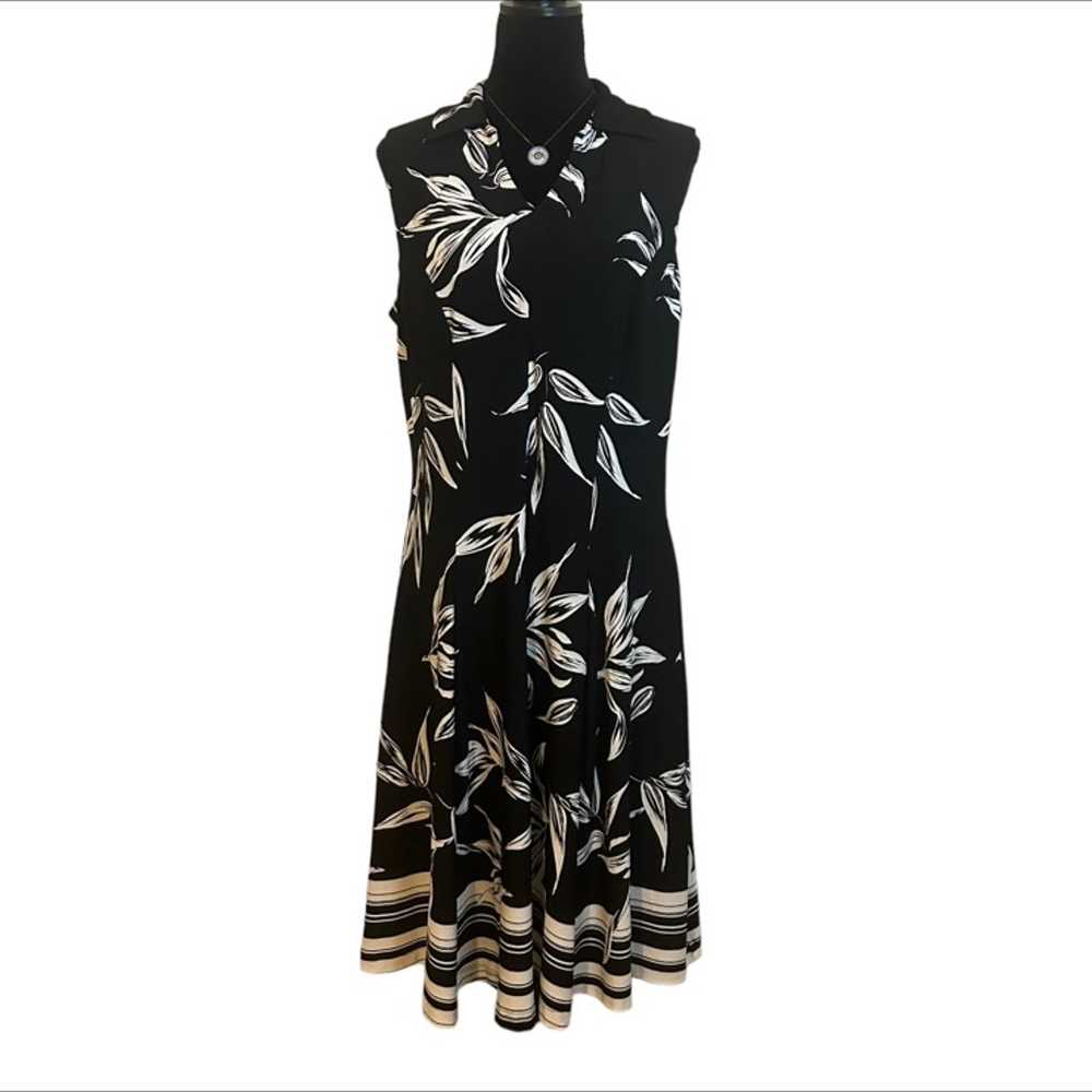 NORTH STYLE NWOT ($129) Black/White Sleeveless Dr… - image 1