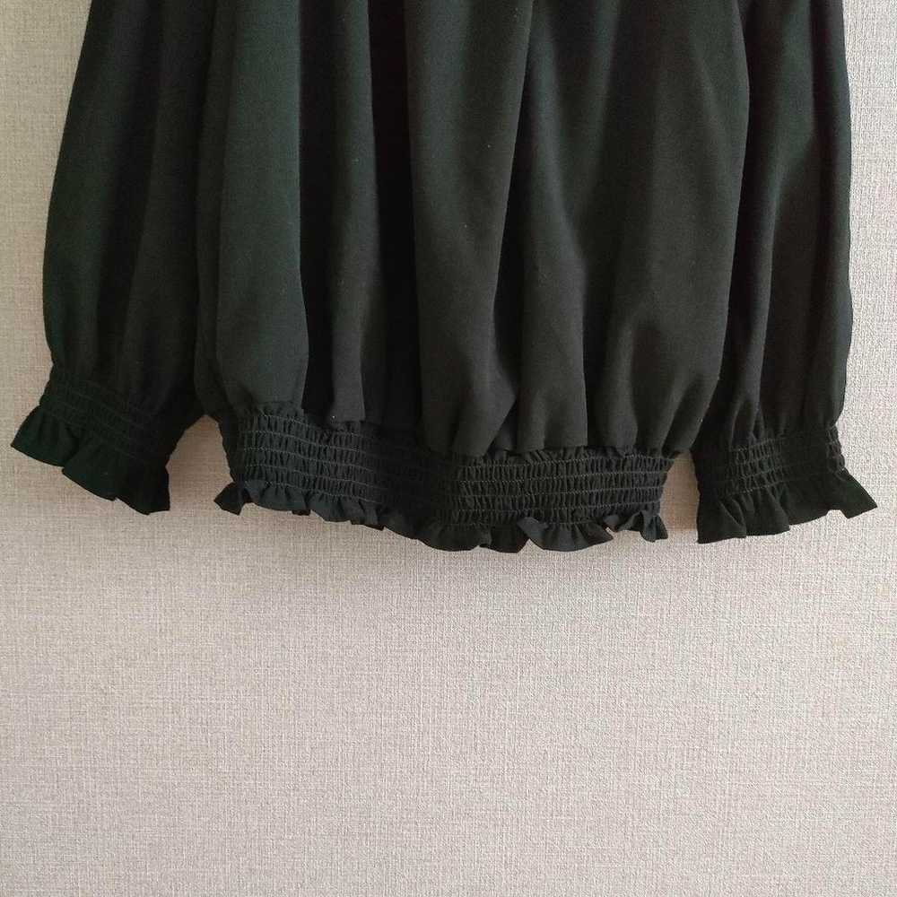 【GU/GU】Back Ribbon Off-Shoulder Smock Blouse M Ga… - image 9