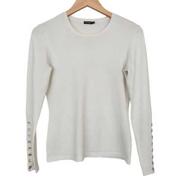 J. Mclaughlin J. McLaughlin Cream Sparkly Sweater 