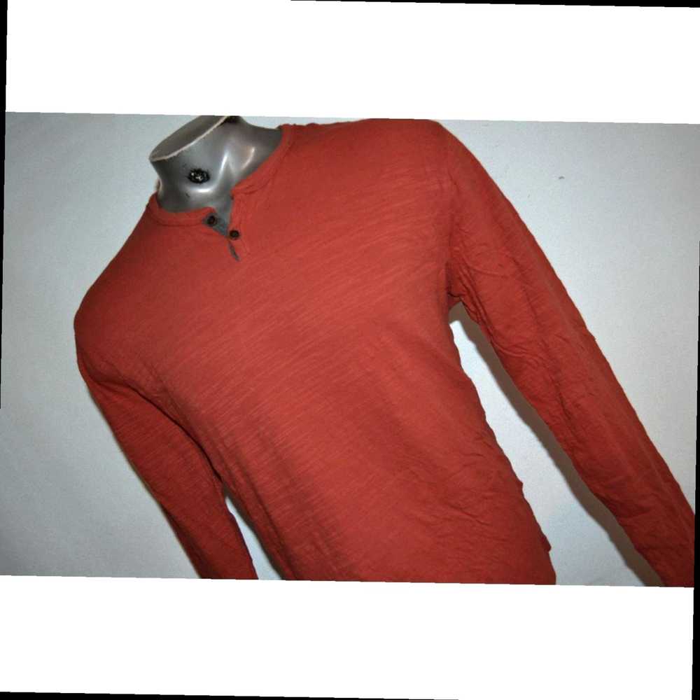 Lucky Brand Reddish Orange Classic Fit Henley Sty… - image 3