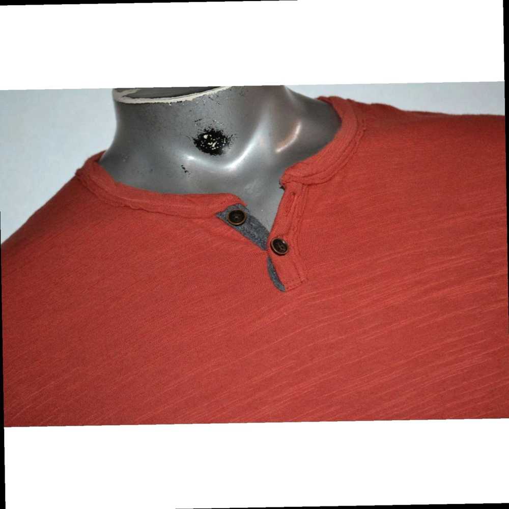 Lucky Brand Reddish Orange Classic Fit Henley Sty… - image 4