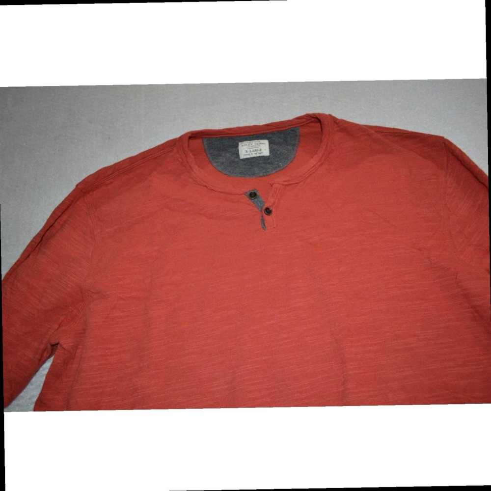 Lucky Brand Reddish Orange Classic Fit Henley Sty… - image 8