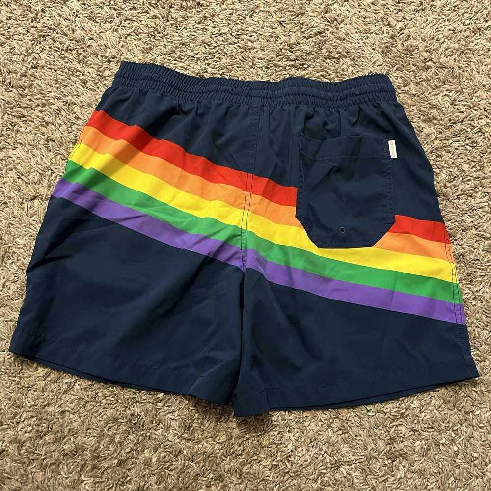 Chubbies × Streetwear Rainbow Striped Mesh Lined … - image 4