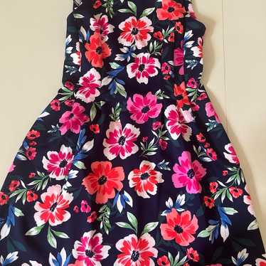 Vince Camuto Empire Waist Fit and Flare Floral Dre