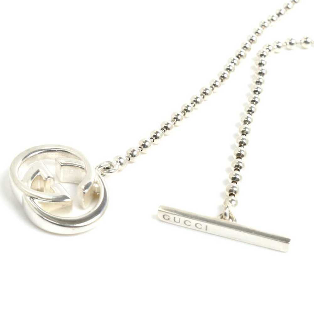 Gucci Gucci Silver 925 Interlocking G Necklace 21… - image 3