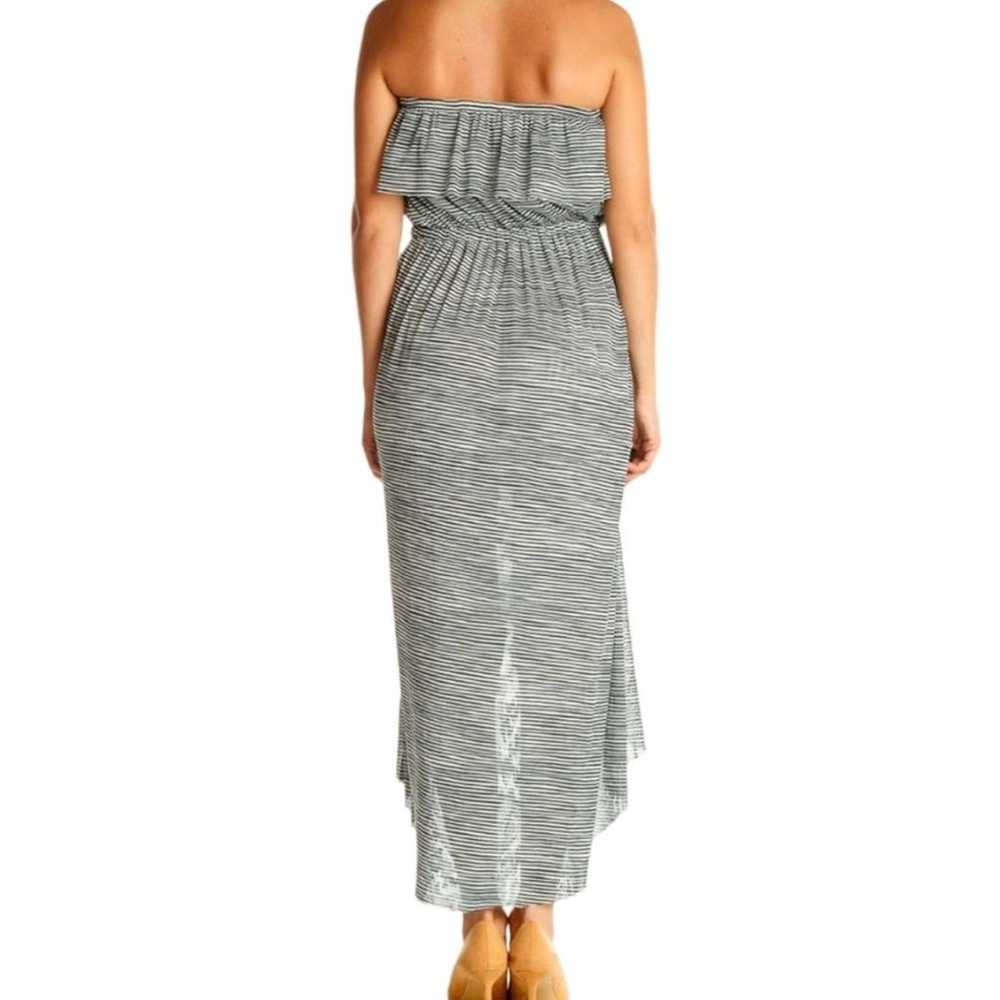 New ~ CYNTHIA ROWLEY ~ Striped Strapless Blouson … - image 2