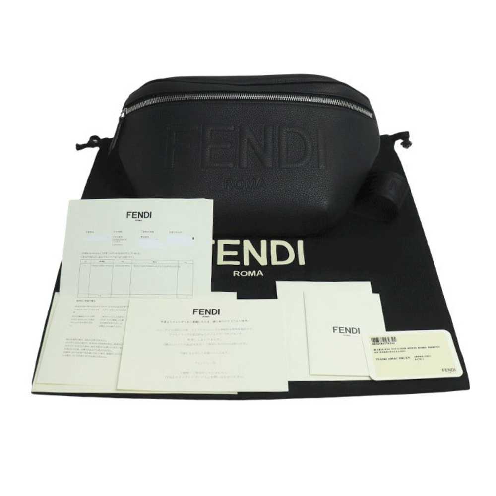 Fendi FENDI Shadow Diagonal Belt Bag Waist Black … - image 6