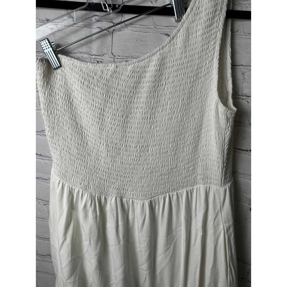 Logene Elegant White Textured Maxi Dress Sleevele… - image 2