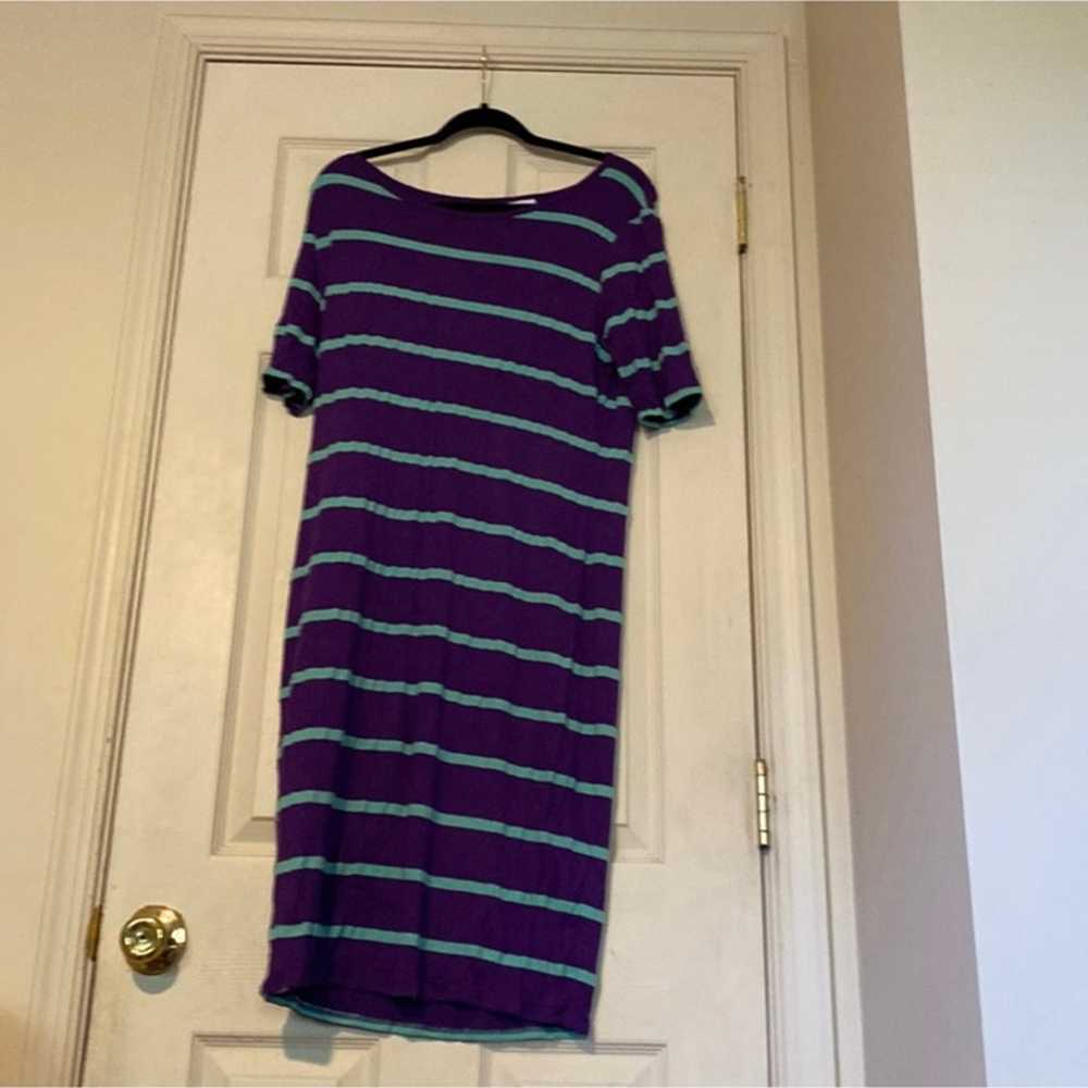 LulaRoe Striped Dress, “EUC” - image 1