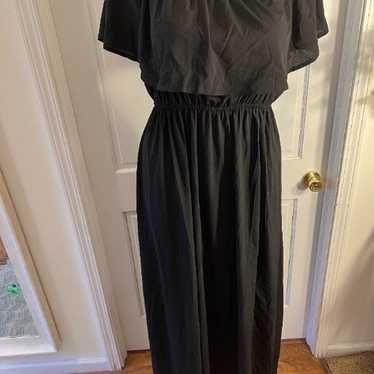 Off The Should Black Maxi Dress