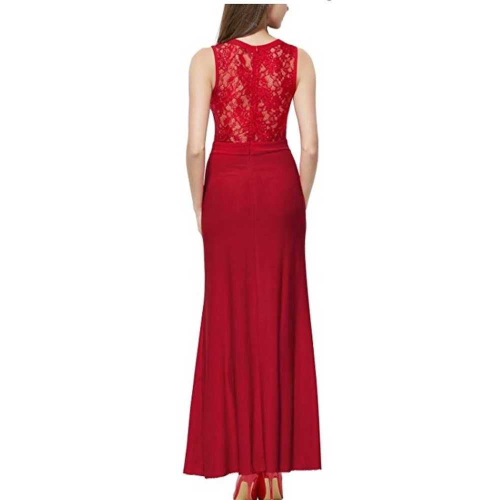 Plus Size Sleeveless Lace Maxi Dress 16W - image 2