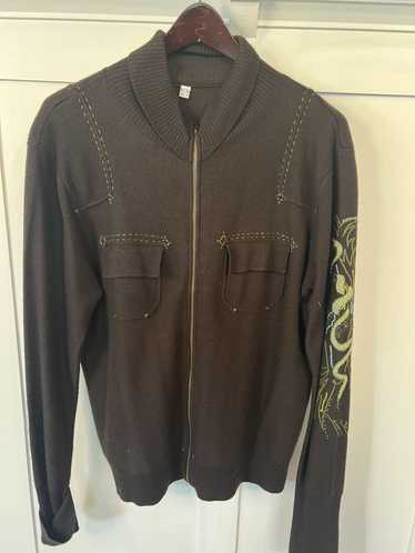 Roberto Cavalli Roberto Cavalli Class wool zip up… - image 1