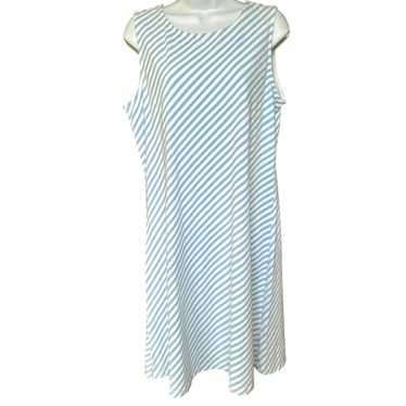 Mahi outlet Gold White Blue Geometric Long Sleeve Stretch Dress Size Medium