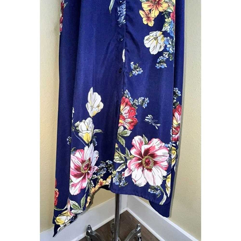 Mlle Gabrielle Maxi Dress Blue Floral Sleeveless … - image 5