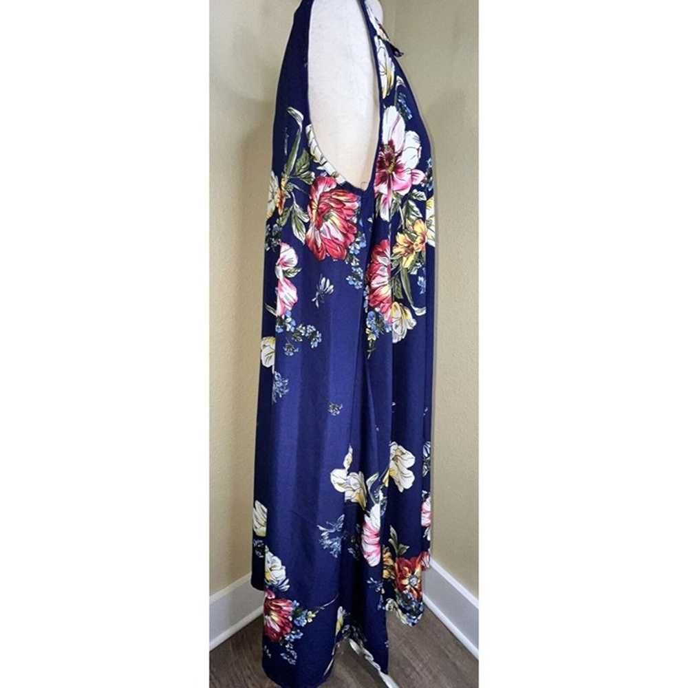 Mlle Gabrielle Maxi Dress Blue Floral Sleeveless … - image 8