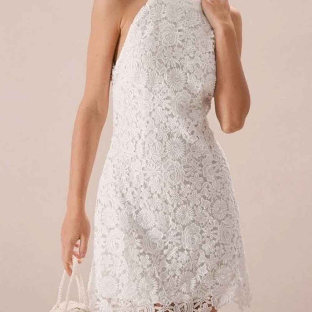 Lulus Ivory Lace Mini Dress, XL - image 1