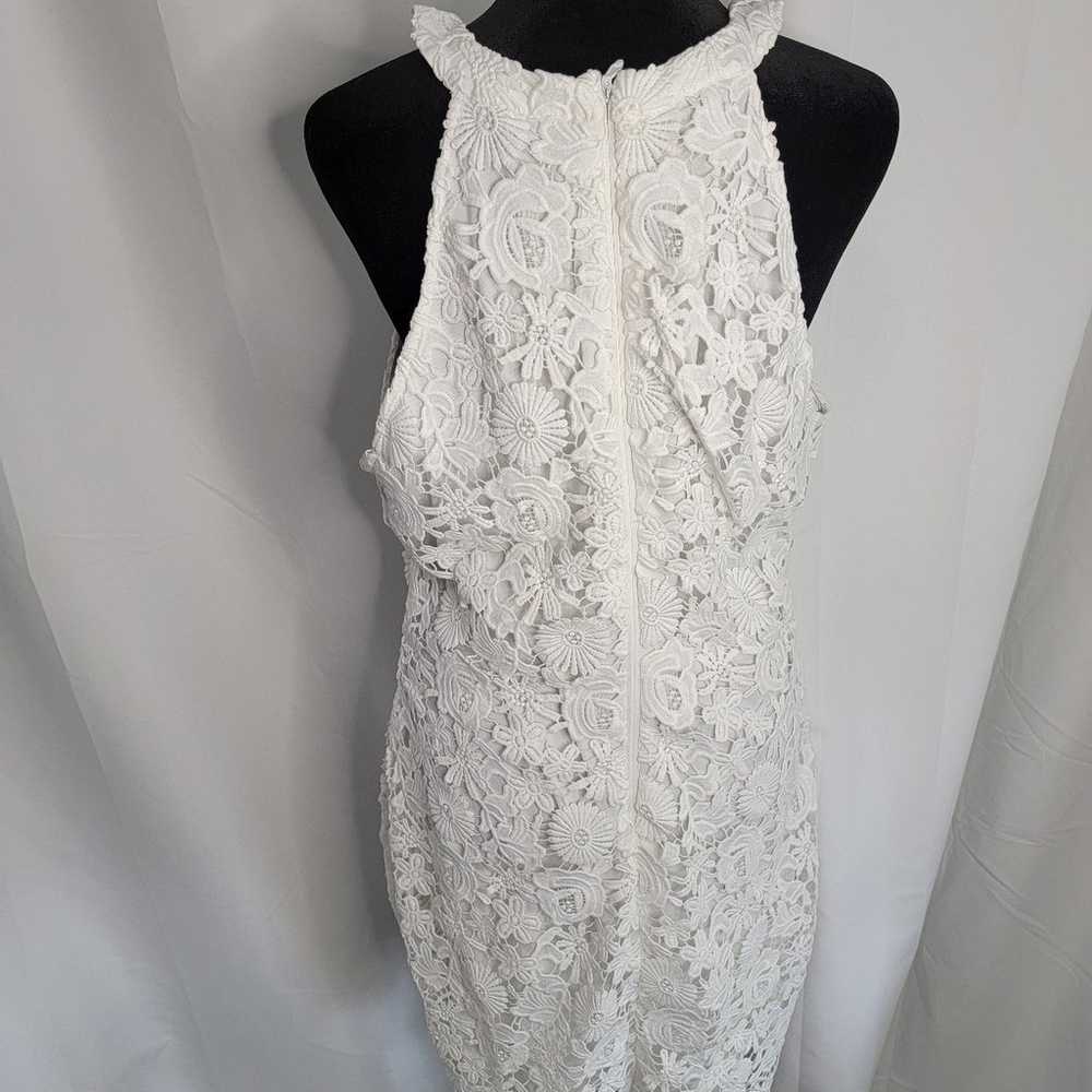 Lulus Ivory Lace Mini Dress, XL - image 4