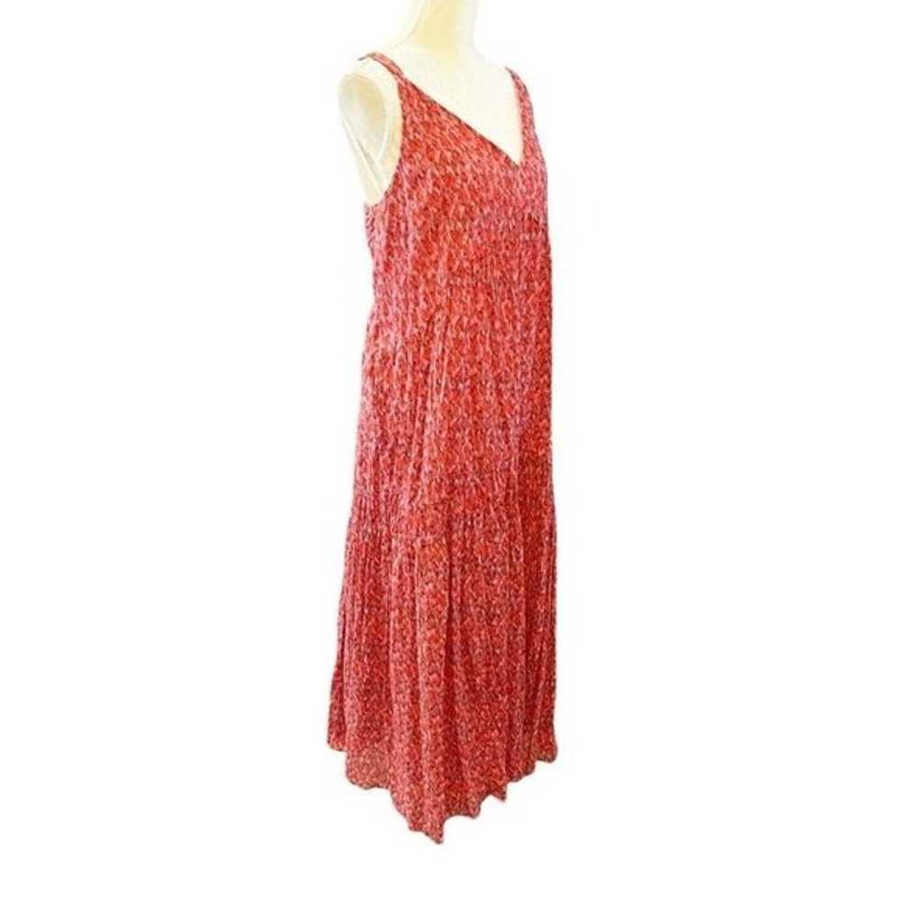 Joie Tea Rose Tiered Sleeveless V-Neck Maxi Shift… - image 3