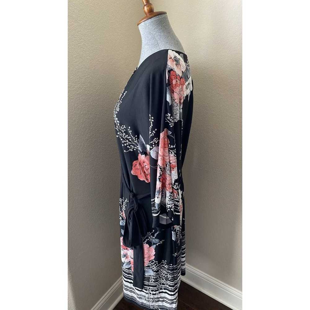 Lane Bryant Women's Size 14/16 Black Floral Print… - image 4