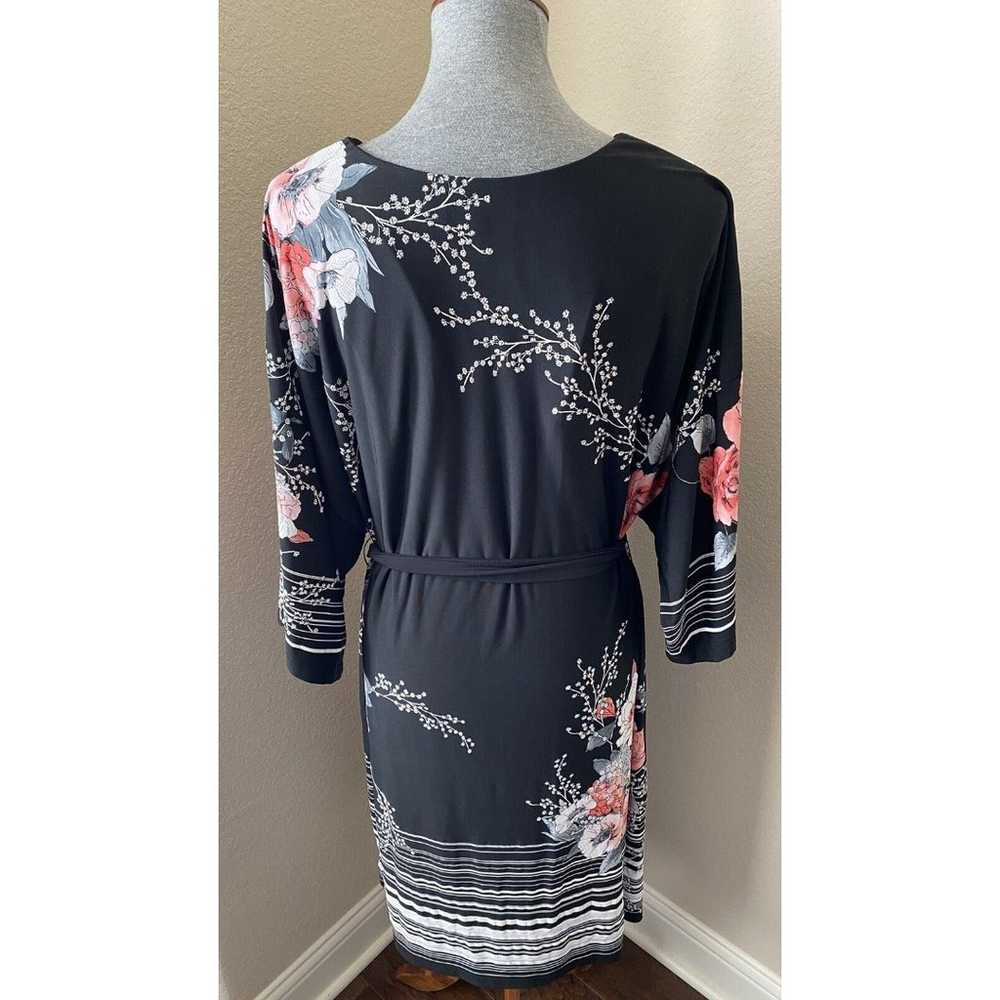 Lane Bryant Women's Size 14/16 Black Floral Print… - image 5