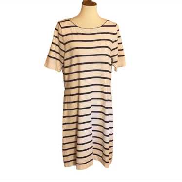 Boston Proper striped lightweight sweater dress S… - image 1