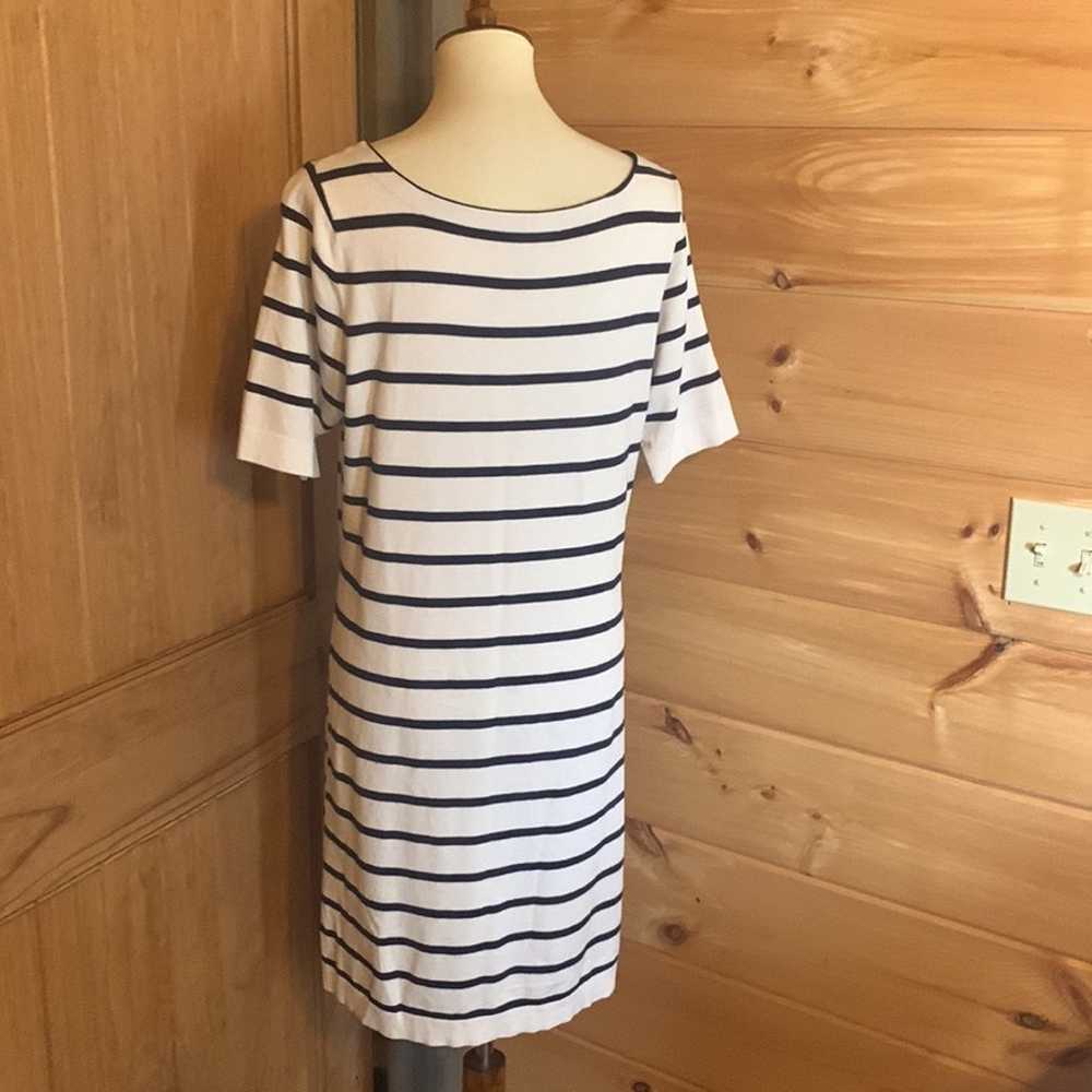 Boston Proper striped lightweight sweater dress S… - image 2