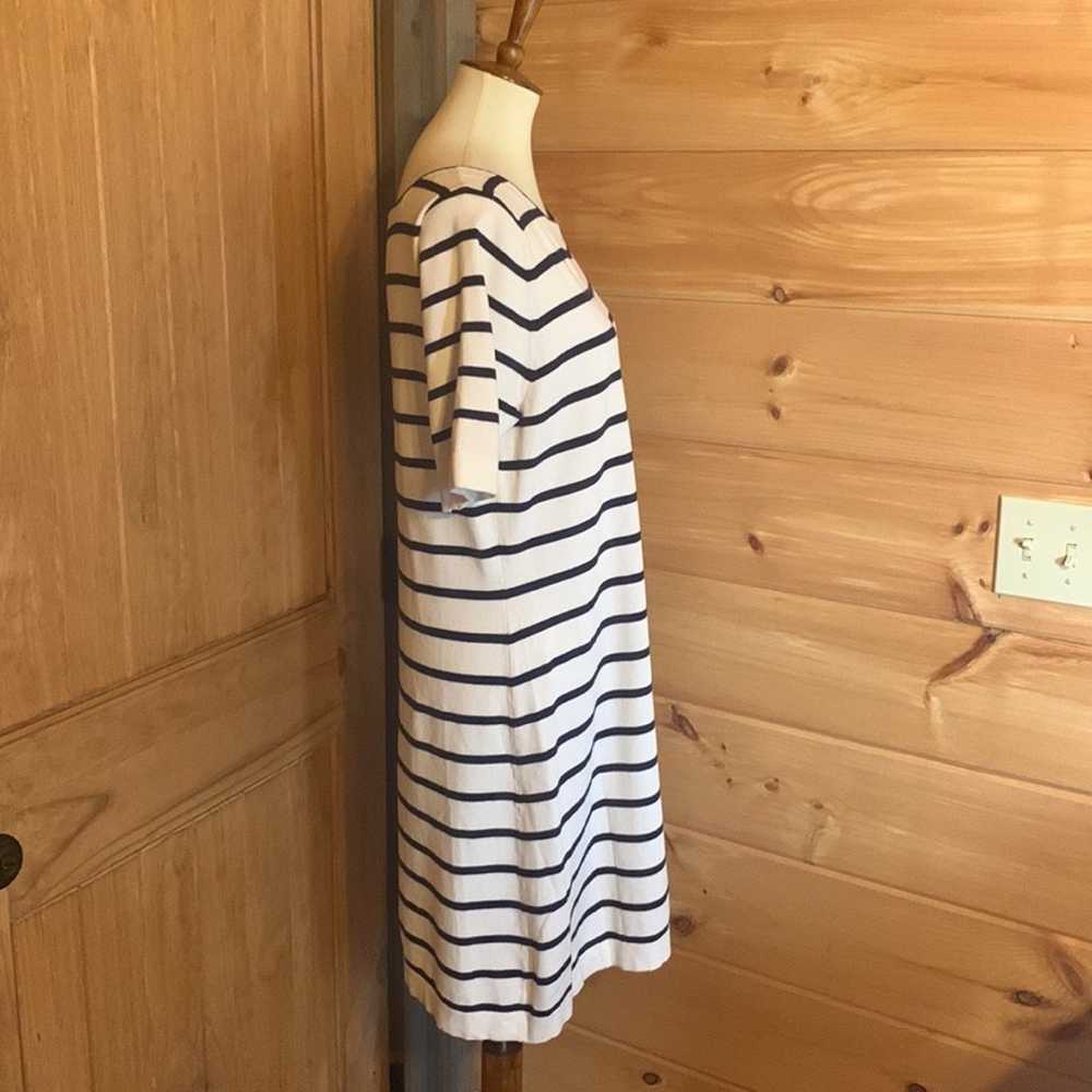 Boston Proper striped lightweight sweater dress S… - image 3