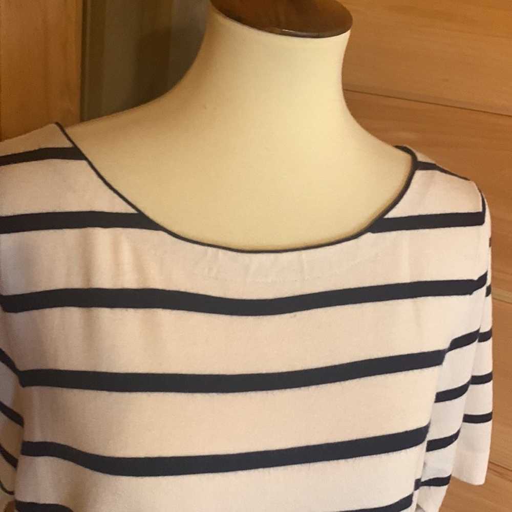 Boston Proper striped lightweight sweater dress S… - image 4