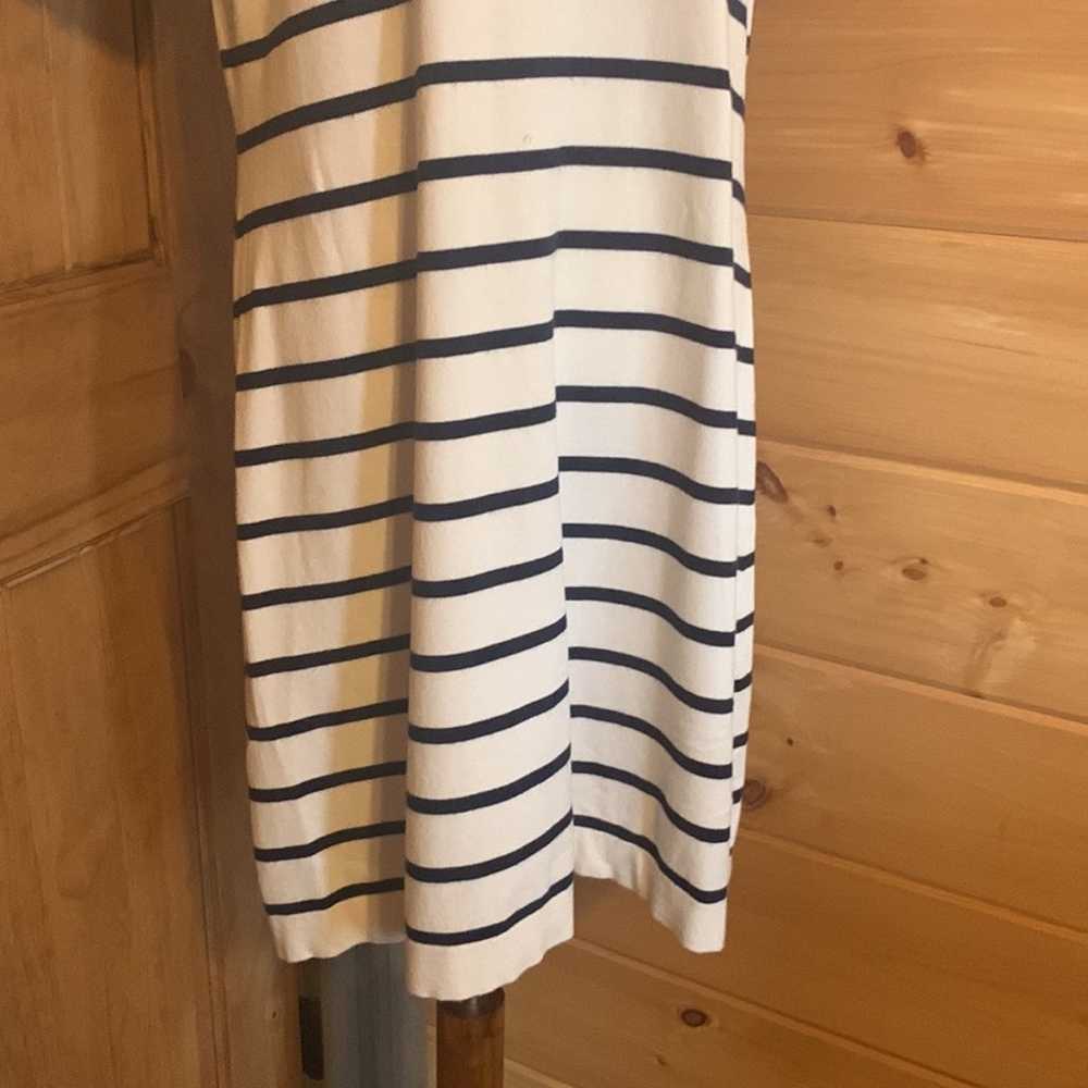 Boston Proper striped lightweight sweater dress S… - image 5