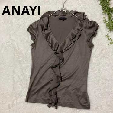 ANAYI French sleeve frill blouse - image 1