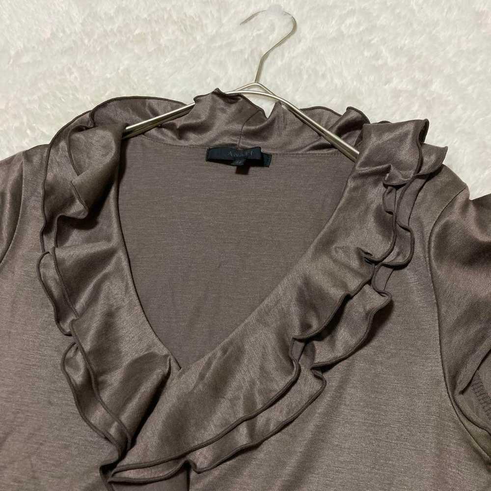 ANAYI French sleeve frill blouse - image 2