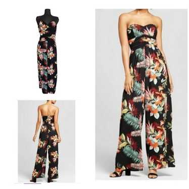 Xhilaration Strapless Floral Jumpsuit | XXL