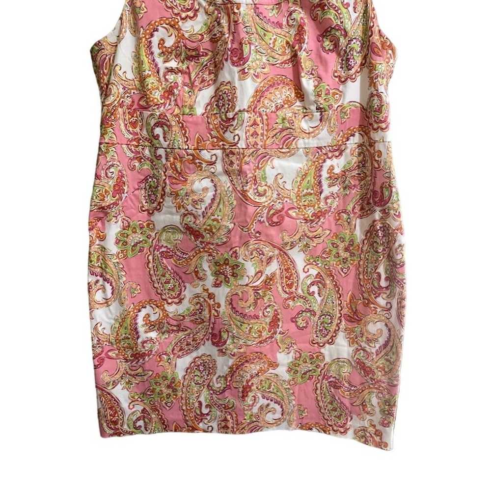 Jones New York Pink Paisley Print Sleeveless Cott… - image 3