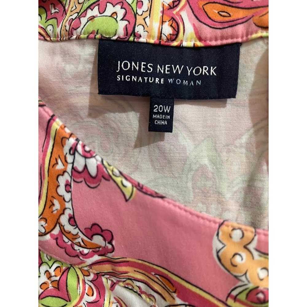 Jones New York Pink Paisley Print Sleeveless Cott… - image 5