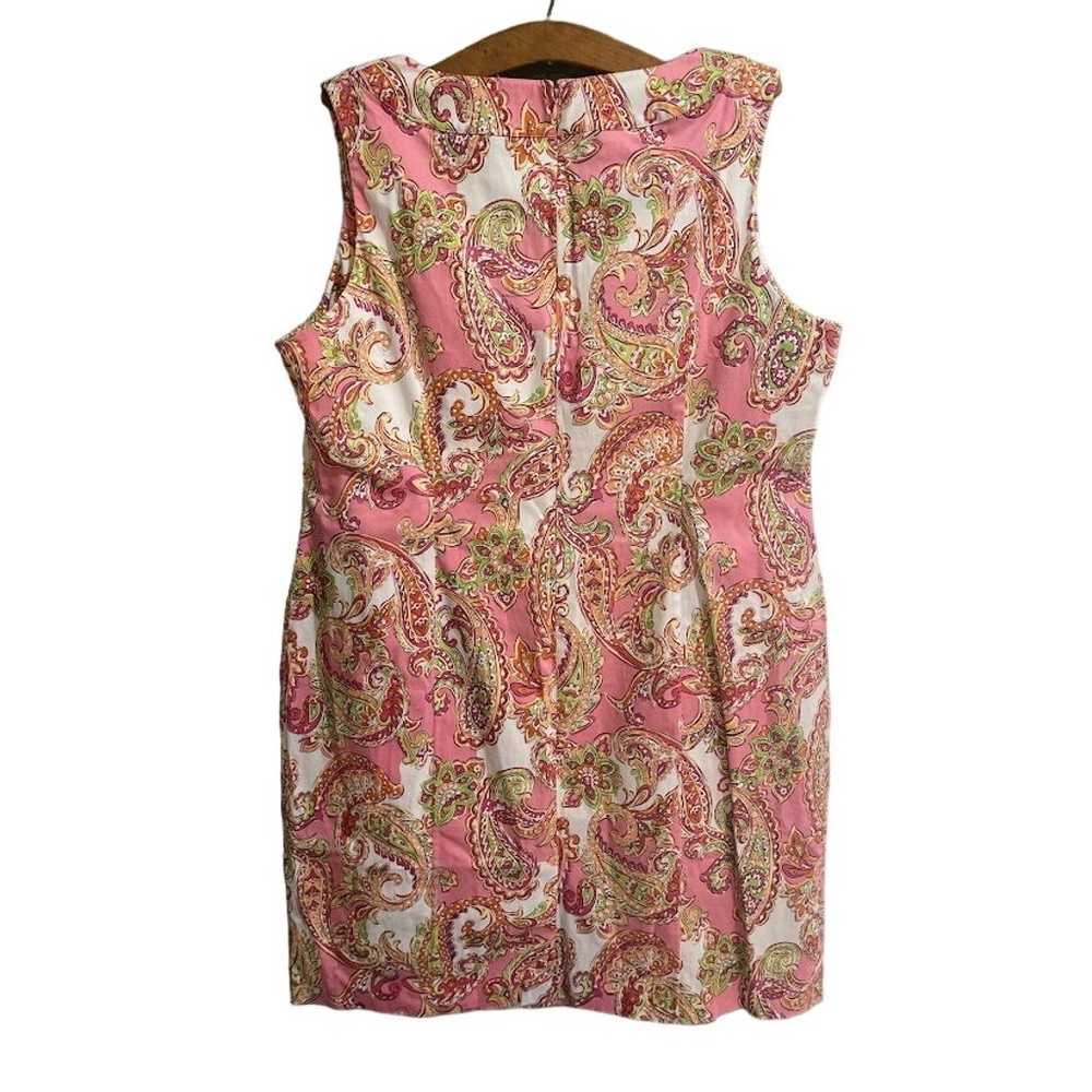 Jones New York Pink Paisley Print Sleeveless Cott… - image 6