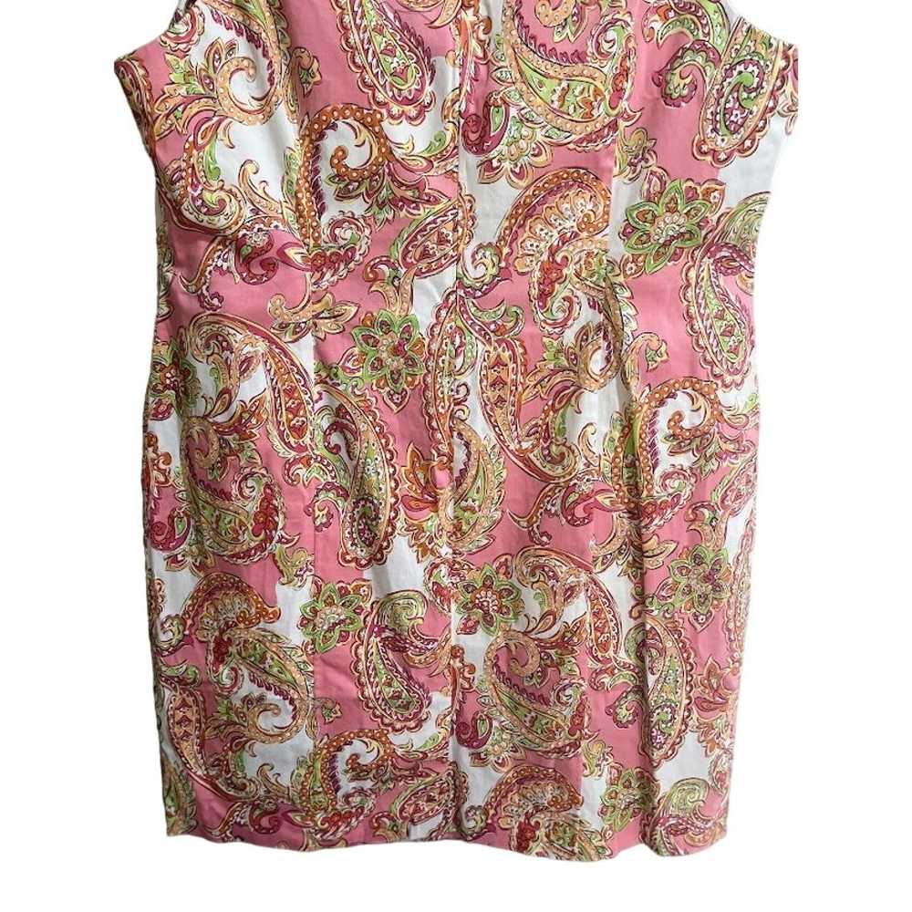 Jones New York Pink Paisley Print Sleeveless Cott… - image 7