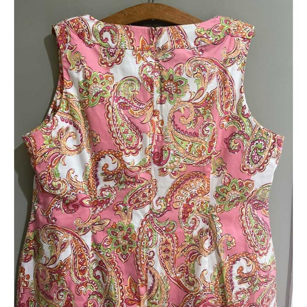 Jones New York Pink Paisley Print Sleeveless Cott… - image 8